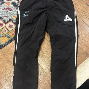 PALACE Black Pants with White Details